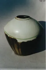 Handbuilt ovoid vase