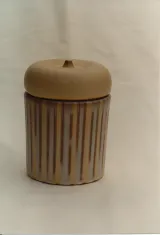 Covered cylinder jar