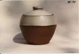 Covered jar (Syracuse type) (alternate: bean pot (Syracuse), white matte))
