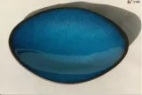 Aqua oval tray (#30)