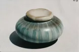 Spheroid jar w/ pillow lid (5 lobe tuffet)